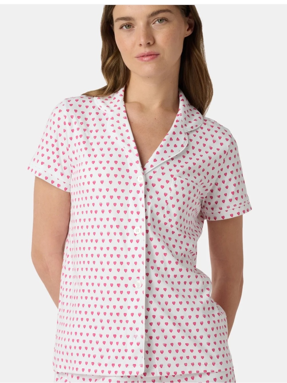 Roller Rabbit pink hearts pajama top